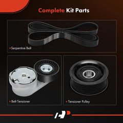 Tensioner close-up from A-Premium kit ensures correct belt tension