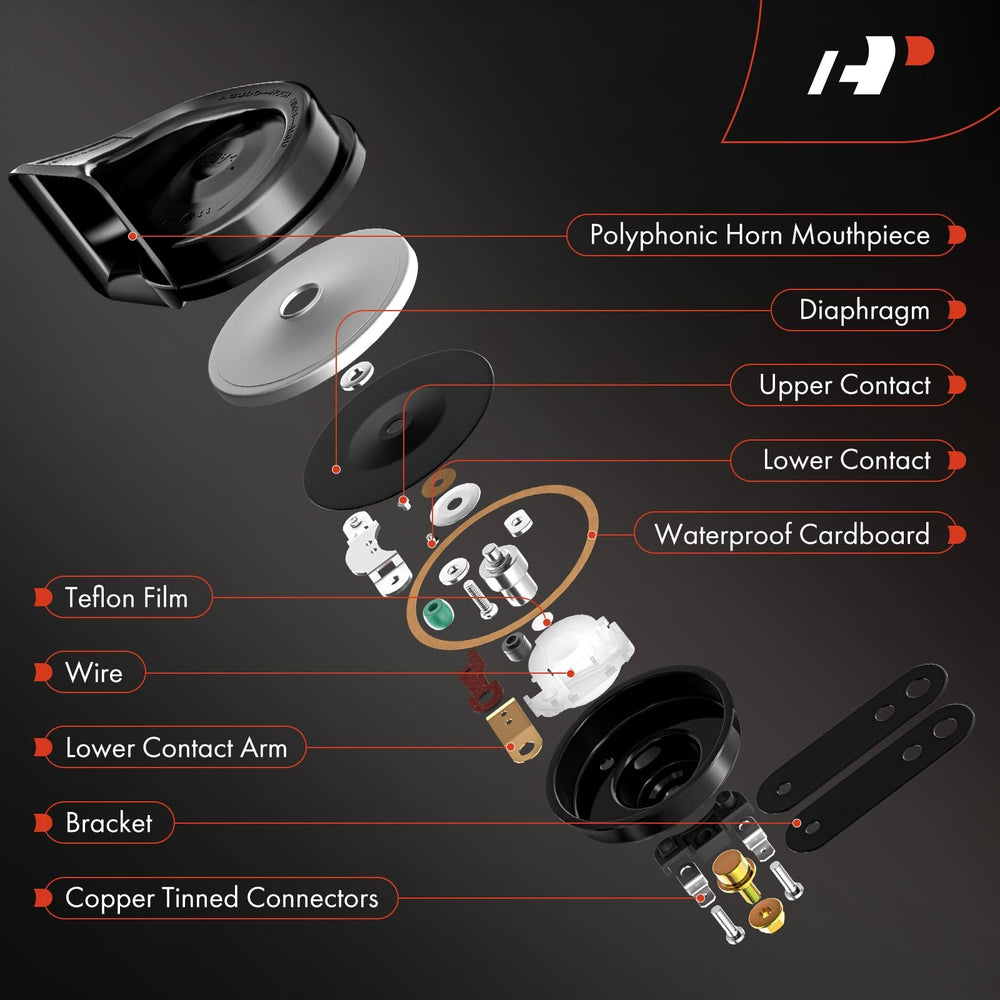 A-Premium Snail Horn 110 dB output for clear urban signaling.