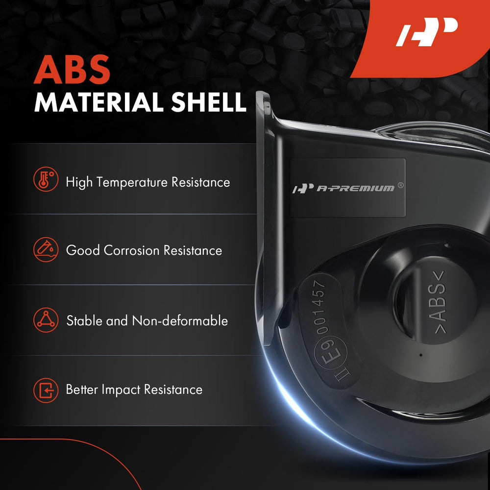A-Premium Snail Horn 12V operation fits most vehicles.