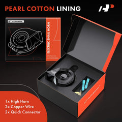 A-Premium Snail Horn black ABS shell withstands weather and heat.