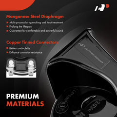 A-Premium Snail Horn weatherproof shell ensures reliable mounting.