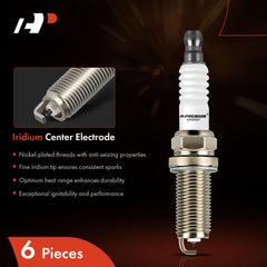 A-Premium iridium center electrode tip for long-lasting ignition