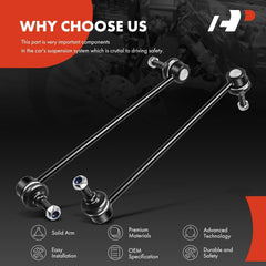 A-Premium stabilizer bar link greased bearing reduces noise