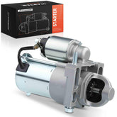 A-Premium starter motor front-angle view with compact build for reliable GM starts.