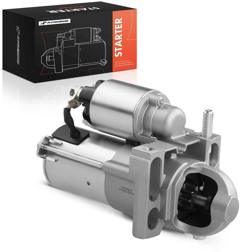 A-Premium starter motor side view for reliable engine starts