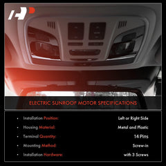 A-Premium sunroof motor for Ford Explorer right side, reliable opening.