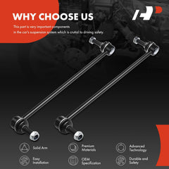 A-Premium steel shaft sway bar link delivers durable suspension support