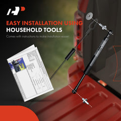 Product overview image highlighting design and build quality of the tailgate assist