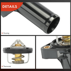 A-Premium thermostat housing bolt center distance 2-35in helps exact installation.
