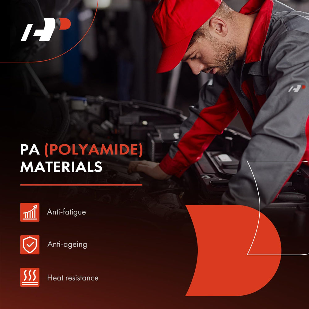 A-Premium thermostat housing outlet connection highlights proper flow for engine cooling.