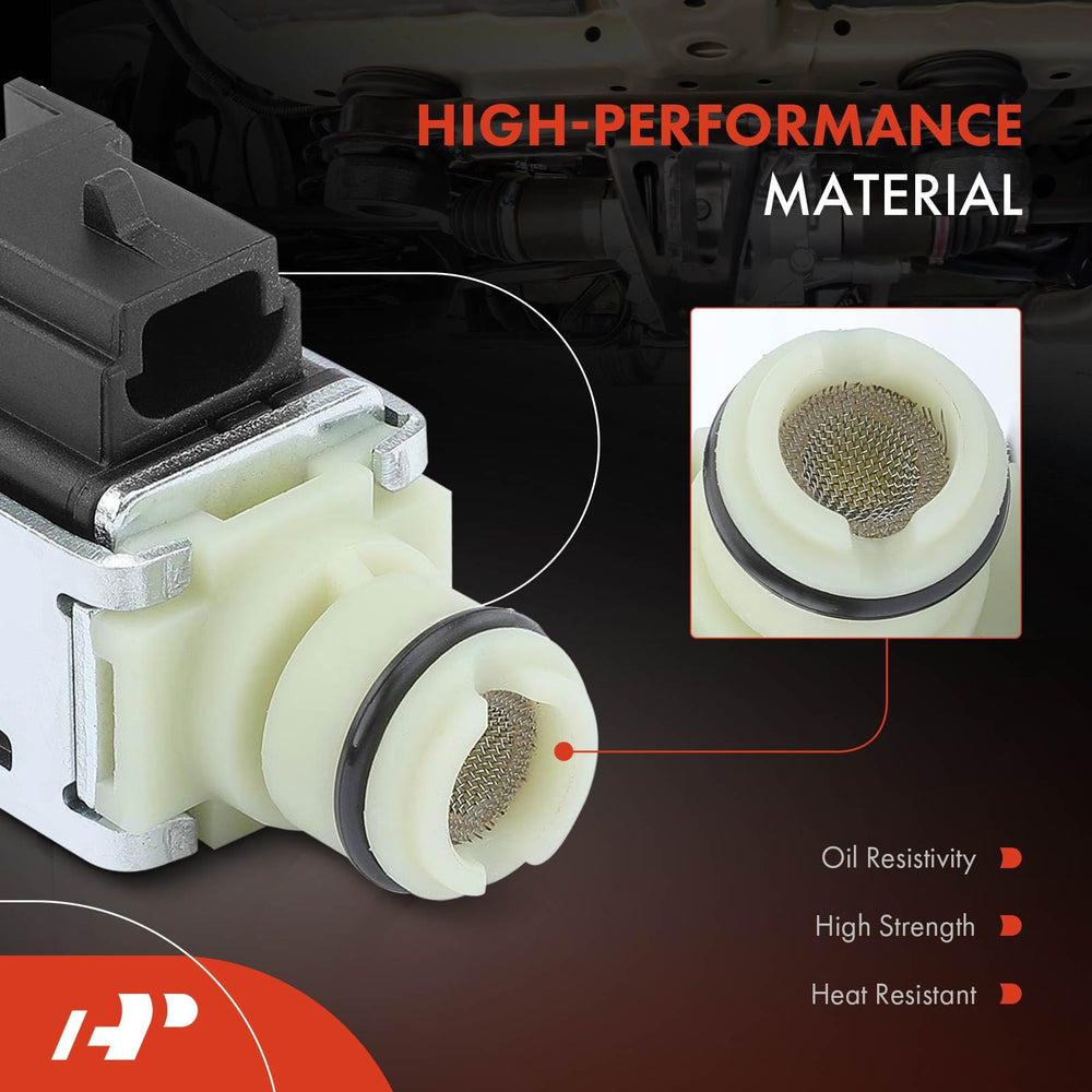 A-Premium solenoid connector end close-up emphasizes secure electrical connection.