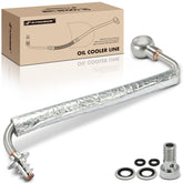 A-Premium turbo oil feed line inlet connects securely for reliable lubrication.
