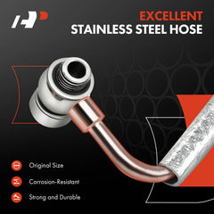 A-Premium turbo oil feed line metal assembly detail highlights quality engineering.