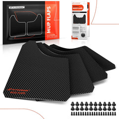 A-Premium mud flaps on rugged road scenario demonstrates protection