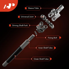 A-Premium 14.2-inch length supports proper alignment in range of models.