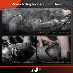 A-Premium upper radiator hose for BMW E93 330i promotes stable engine cooling.