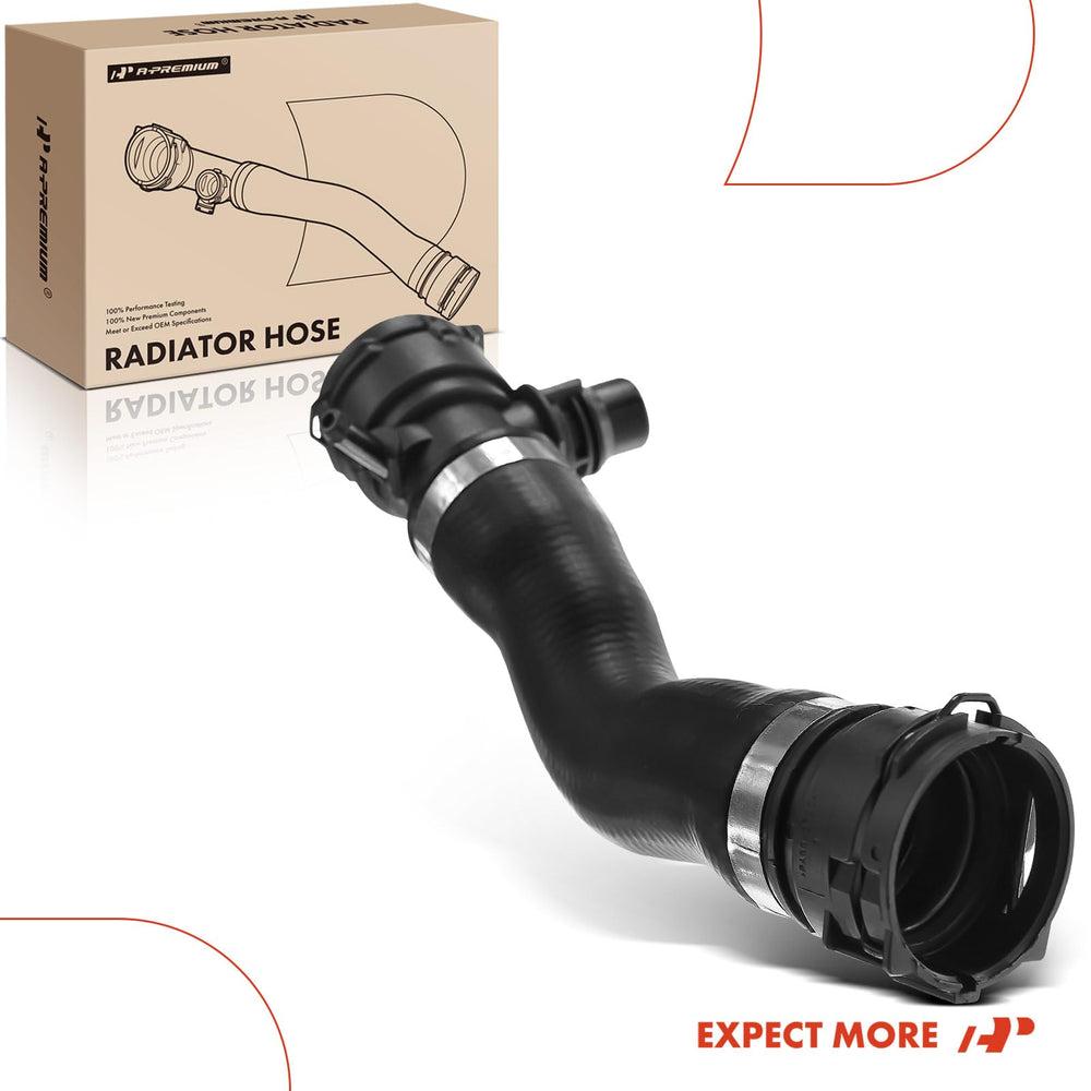 A-Premium upper radiator hose for BMW Z4 E89 ensures quick-connect compatibility.