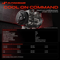 A-Premium VS16E compressor highlights compact design for efficient cooling.