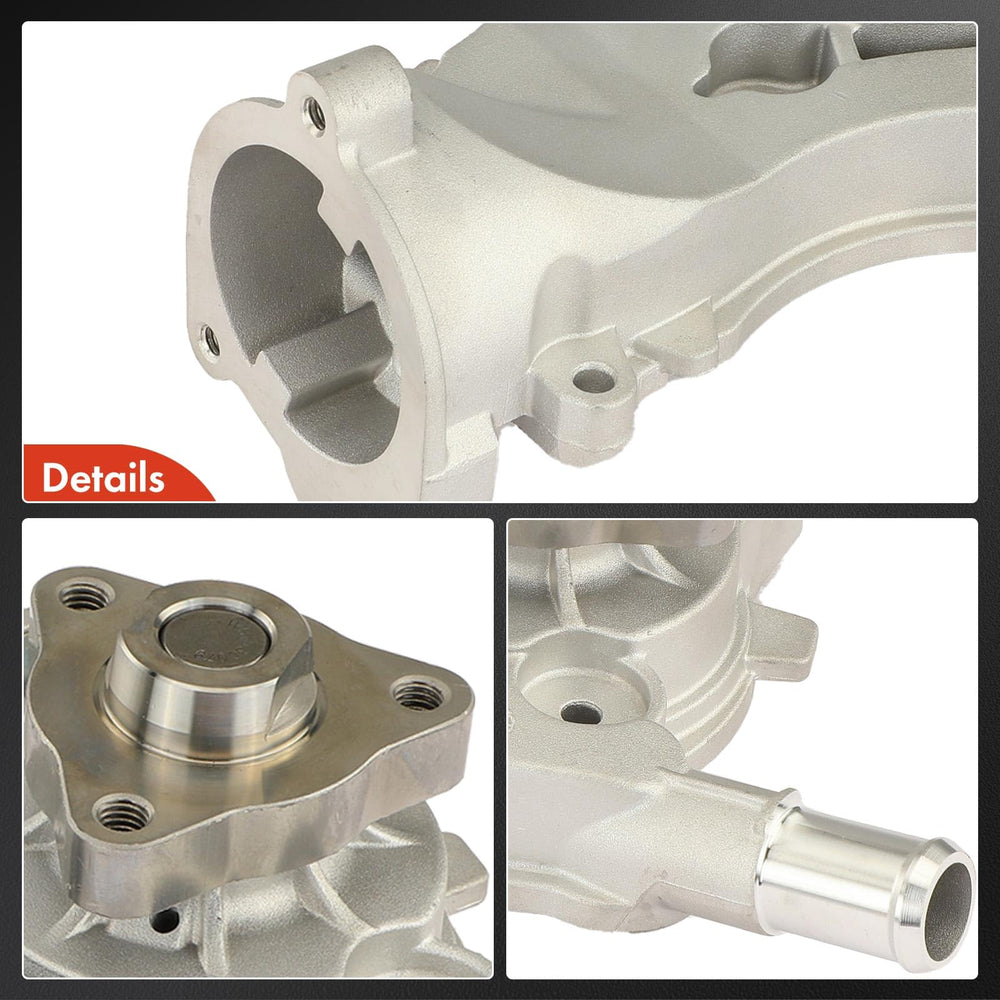 A-Premium aluminum housing detail on engine water pump