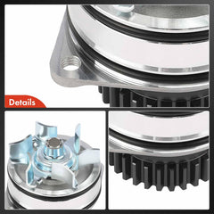 A-Premium water pump reverse-rotation design for optimized cooling performance.