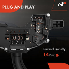 A-Premium white indicator markings on the switch improve visibility in low light