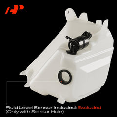 A-Premium reservoir without bracket simplifies replacement options.