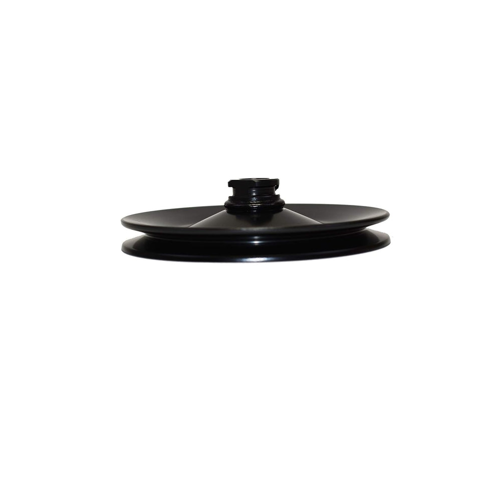 A-Team Performance steel keyway pulley drive side, secure keyway coupling for stable operation.