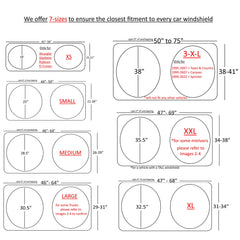 A1 Shades front window shade reduces interior heat and glare
