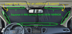 A1 Shades Sunshade provides comprehensive car window coverage for XL windshields.