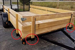 A.A stake pocket illustrates inside dimensions for a 2x4 lumber piece.