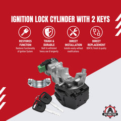 AA Ignition chip ID48 keys included for secure vehicle start.