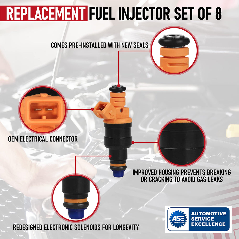 AA Ignition fuel injectors – packaging detail for straightforward replacement.
