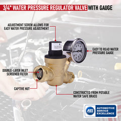 AA Ignition lead-free brass construction ensures durable, safe water regulation