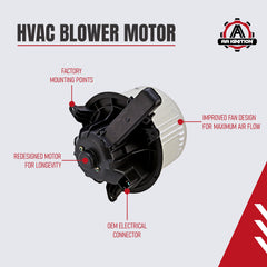 AA Ignition blower motor F-150 glove box view for easy DIY replacement