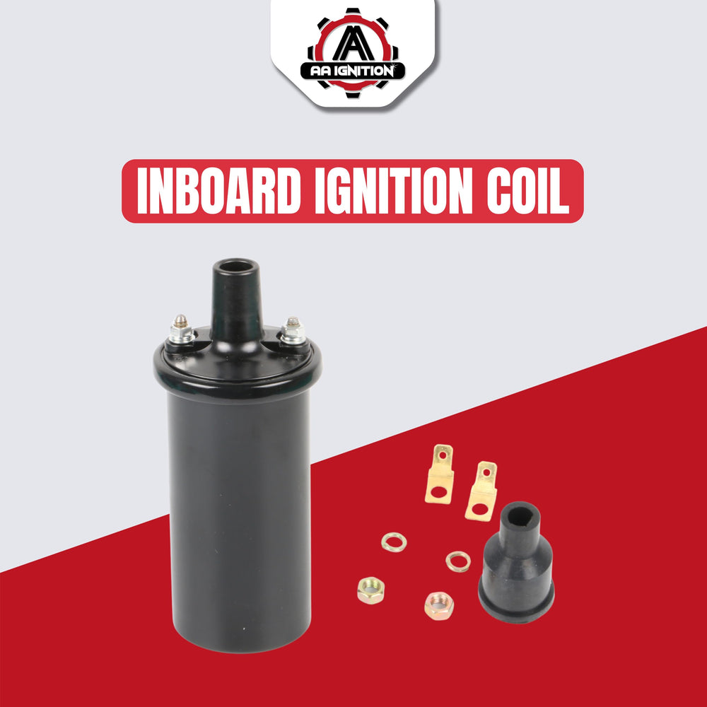 AA Ignition coil rear view shows rugged heat-resistant casing