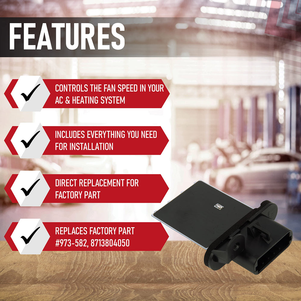 AA Ignition resistor harness included for a complete, reliable replacement