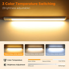 Aaleds three-color temp switch for warm to cool ambience