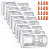 Aaleds RV interior lights eight-pack delivering natural white brightness.