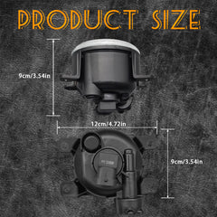 AANAN Civic fog light front right with clear lens enhances visibility in foggy conditions