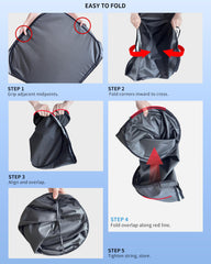 aatoppus windshield shade storage bag keeps car interior tidy