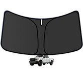 aatoppus F150 sun shade delivers full-coverage front windshield protection against heat