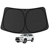 aatoppus windshield shade on GX SUV showing full coverage and UV protection