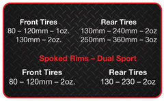 ABC Balancing Beads TPMS-compatible design suits modern motorcycle and bike sensors.