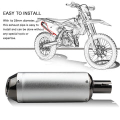 ABCERRSI compact exhaust pipe in sleek metallic finish ready to install