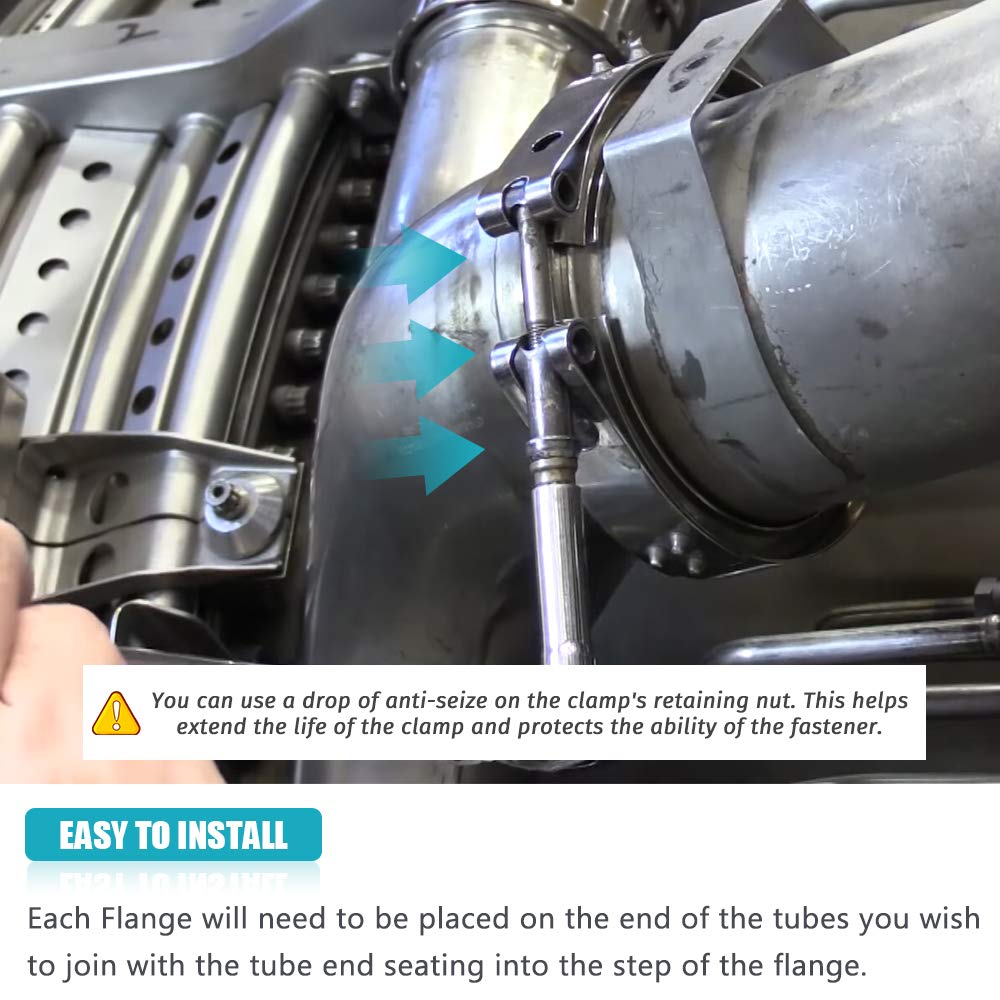 ABIGAIL exhaust seal; gasket-free design enables fast, clean connections.