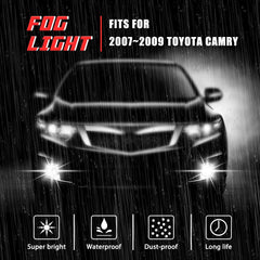 ABIGAIL fog light features durable housing resists water and impact.