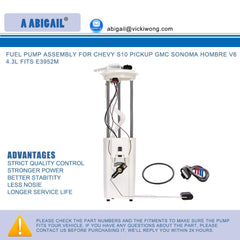 ABIGAIL sending unit maintains reliable fuel supply for your vehicle.