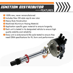 Abigail ignition distributor mounting hardware shown for easy installation.