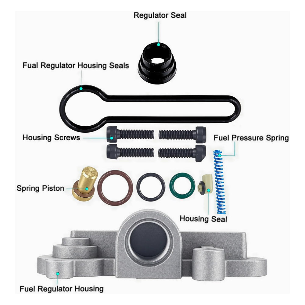 ABIGAIL Powerstroke 6.0 fuel regulator kit supports steady performance under load.