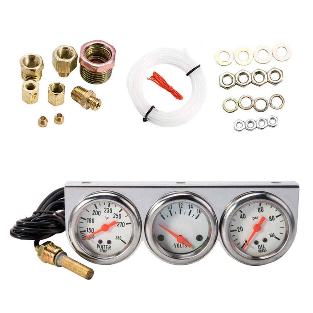 Abizarch triple gauge kit installation accessories for quick dashboard setup.